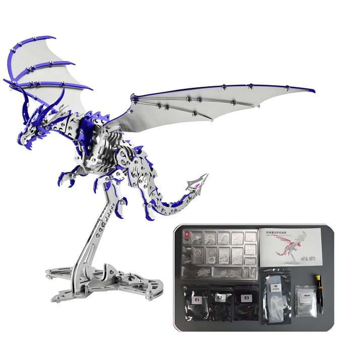 2025 Latest DIY 3D metal puzzle kit - Mechanical pterosaur Model for adults, Creative room decor, Unique christmas & Birthday gift