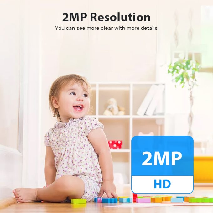 Obvious 1296P Security Camera Baby Movement Monitor with Digital Display for Home Security that connect to your phone