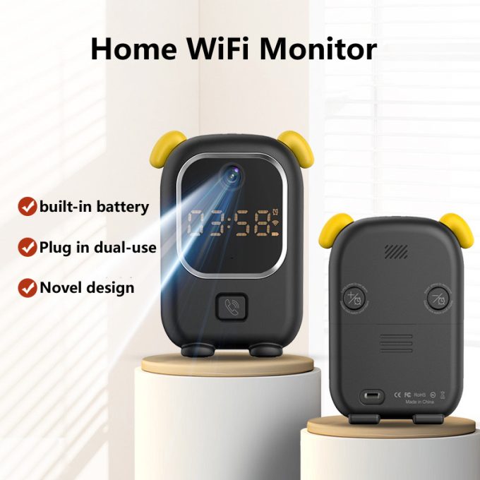 Obvious 1296P Security Camera Baby Movement Monitor with Digital Display for Home Security that connect to your phone